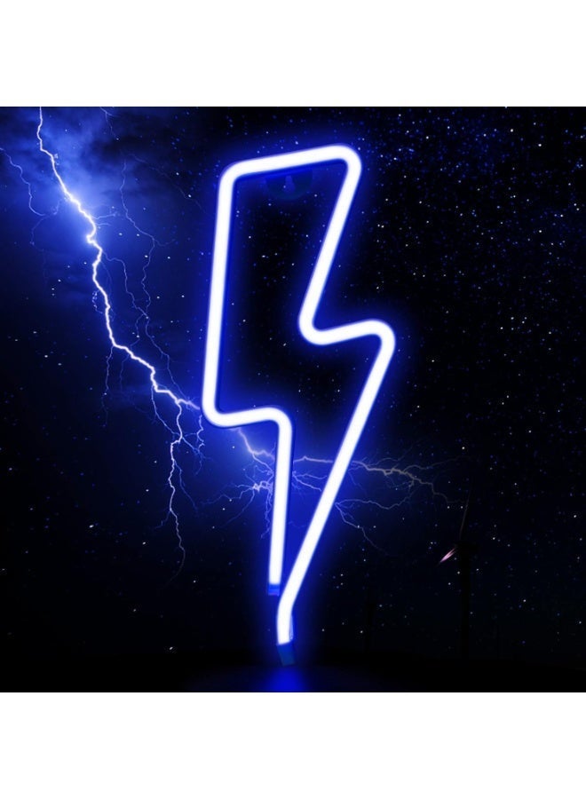 Lightning LED Neon Sign Blue - Image 3